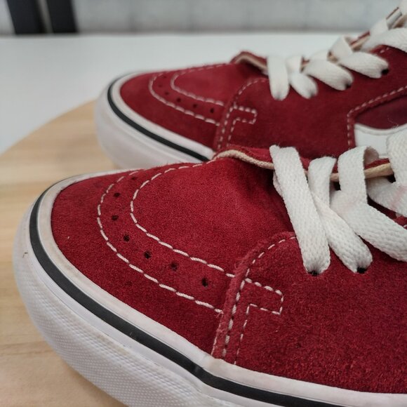 Vans SK8-Hi Tops Rumba Red & White Skate Shoes Sneakers US Women 6.5 / Men 5 - Picture 6 of 15